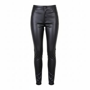 H&M Black Shiny/Satin-like High Waisted Pants